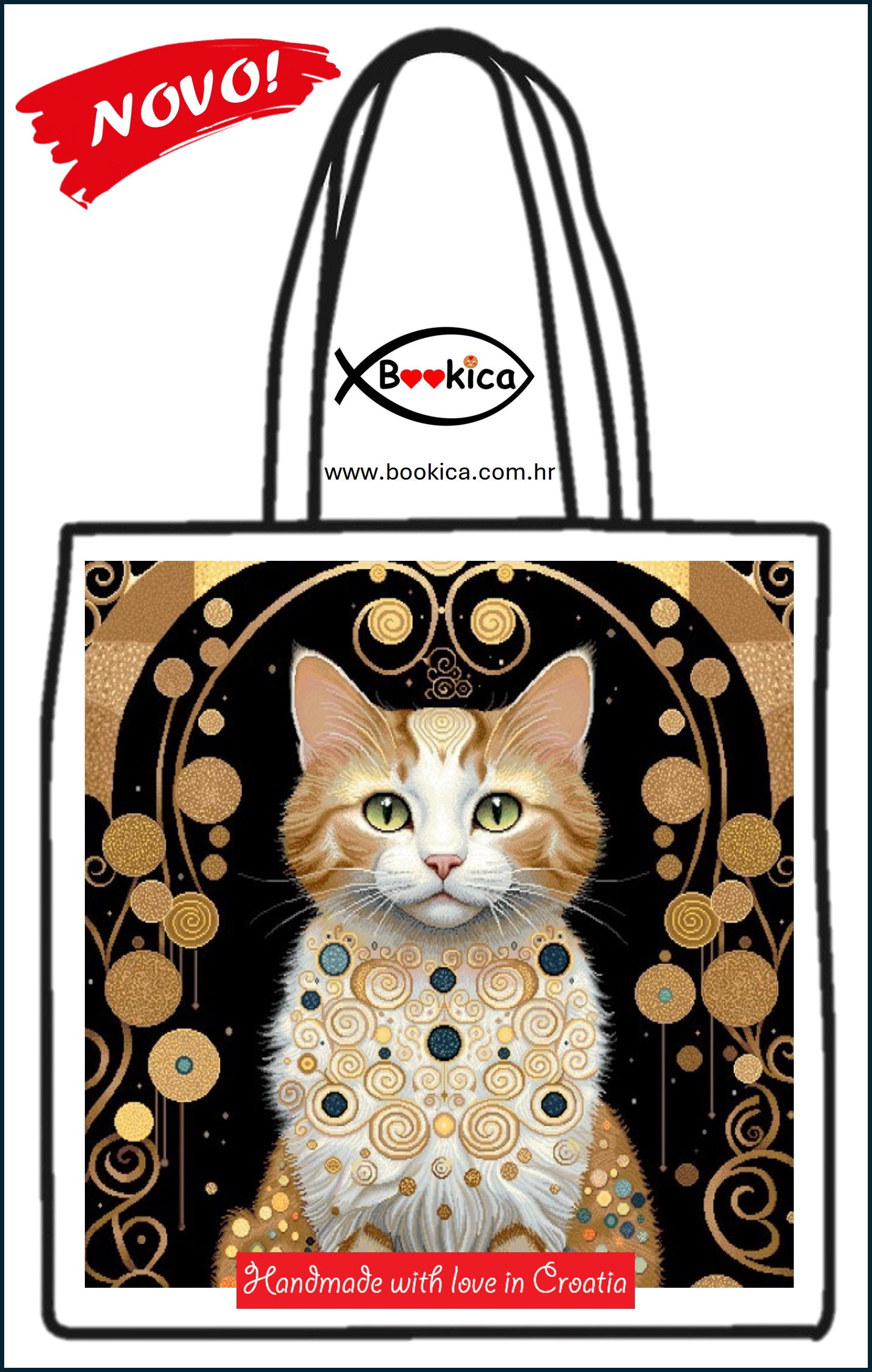 Torba crna 6295 - Mačka - Slika 2